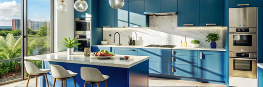 Cuisine en bleu : inspirations, conseils et tendances pour une cuisine qui a du style