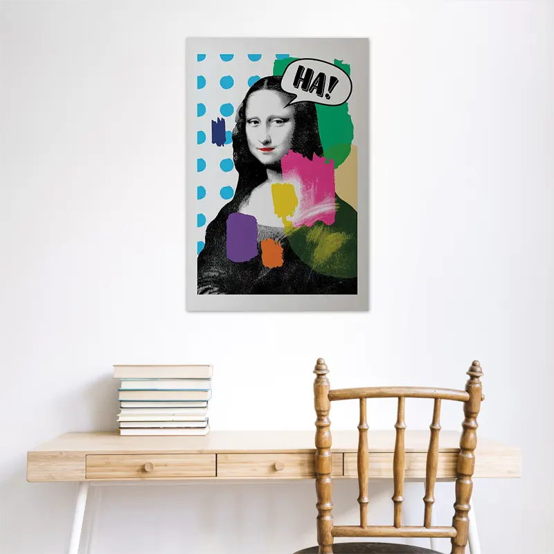 Affiche décorative de la Joconde style pop art