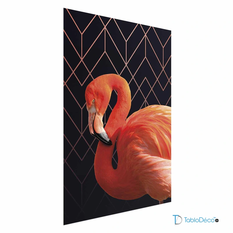 Affiche d'un Flaman Rose Design