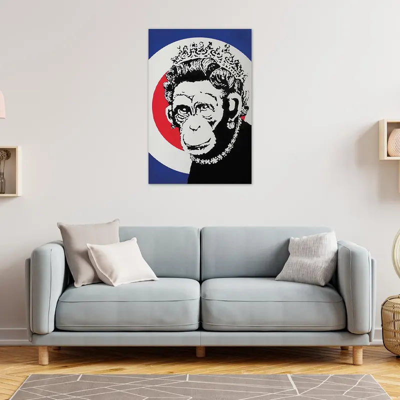 Poster Banksy "Monkey Queen"