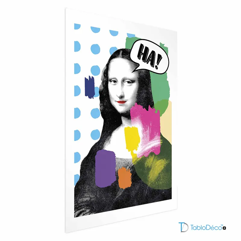 Affiche murale de Mona Lisa de style Pop Art