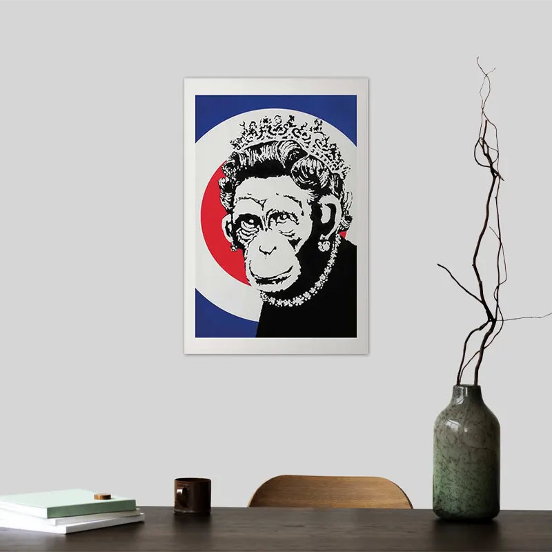 Poster Banksy "Monkey Queen"