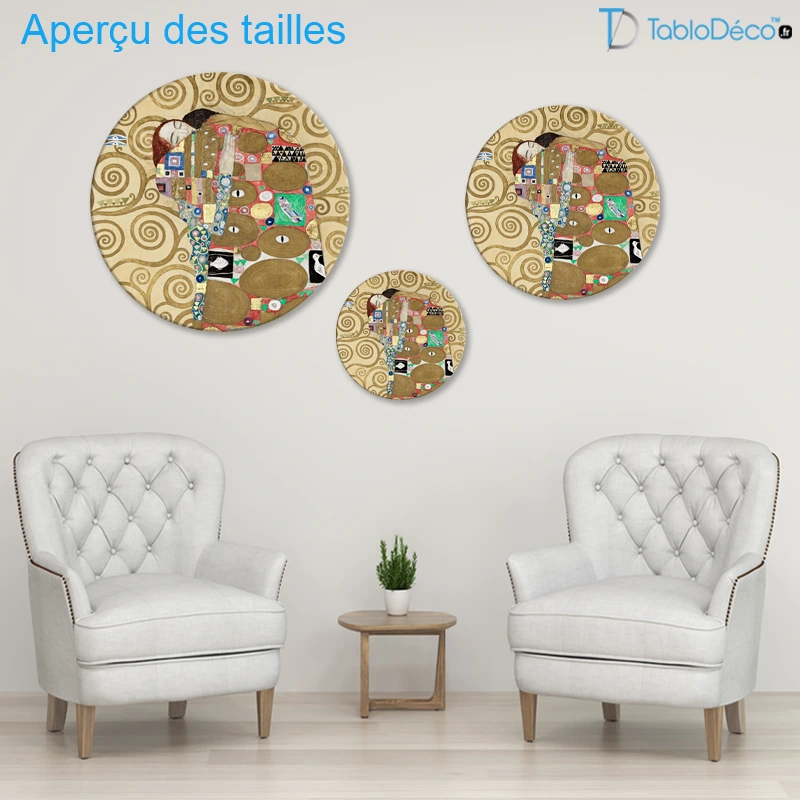 Tableau Rond - L'Accomplissement (Klimt)