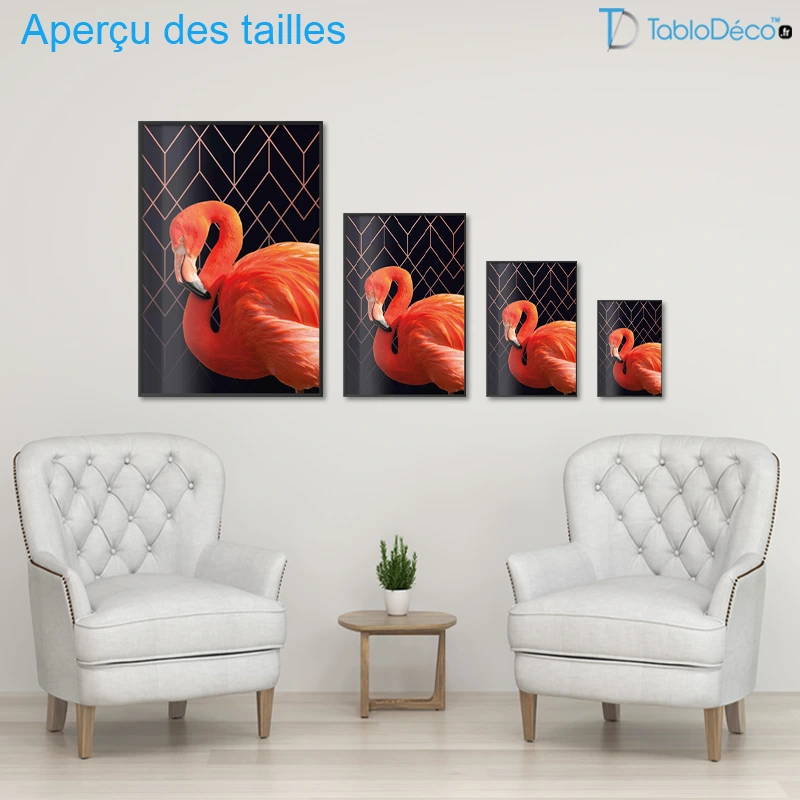 Poster Flamant Rose Design
