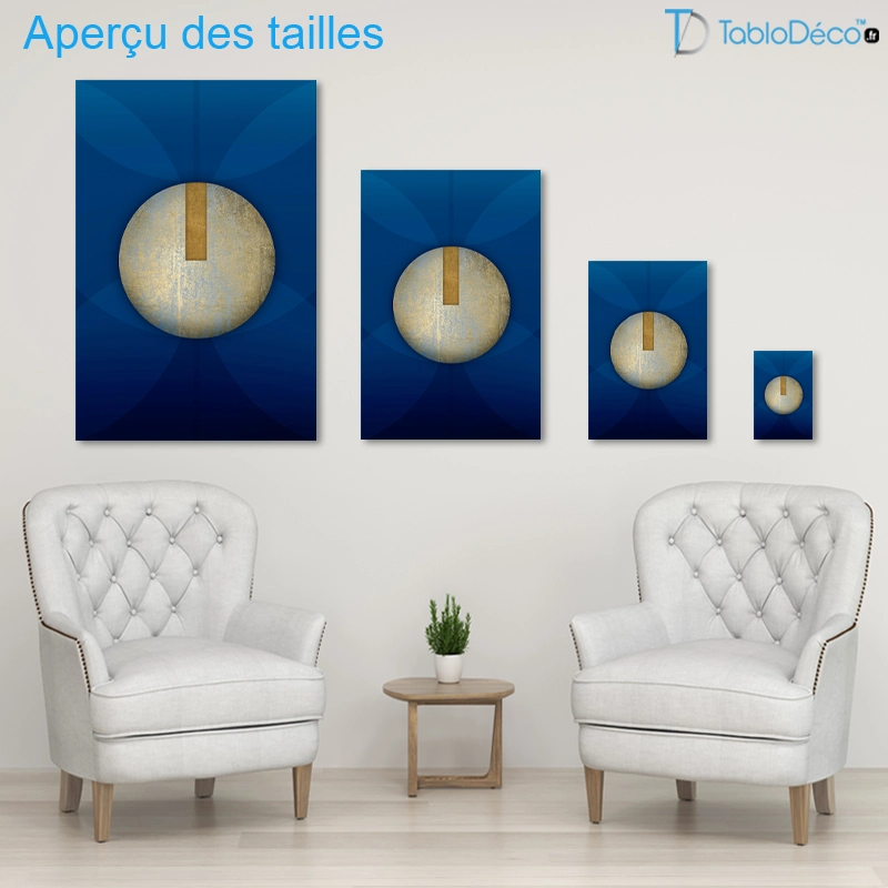 Tableau Bleu Moderne