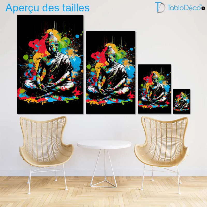 Tableau Bouddha Pop Art