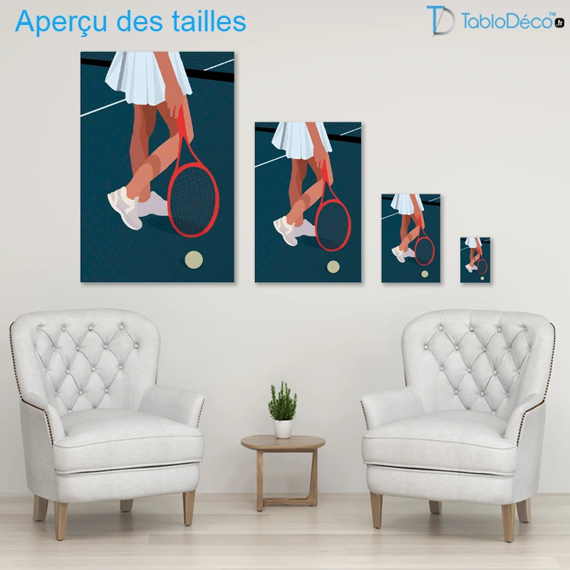 Tableau Elégance sur le Court