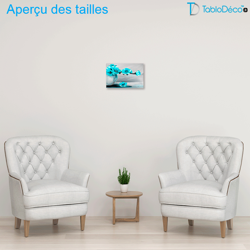 Tableau Fleurs Bleues
