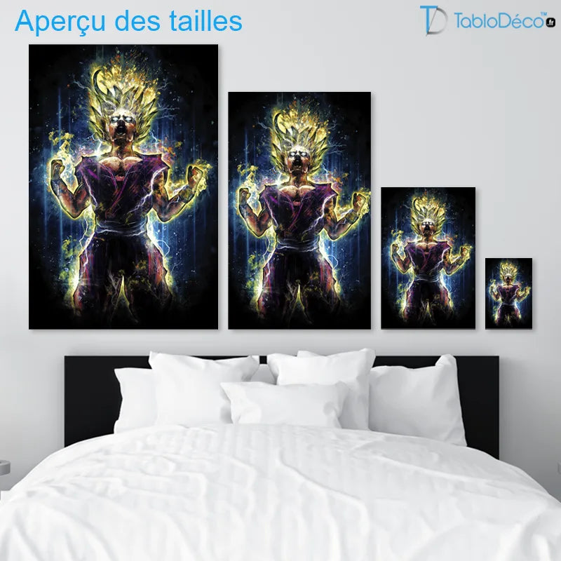 Tableau Guerrier Ado Super Saiyan 2
