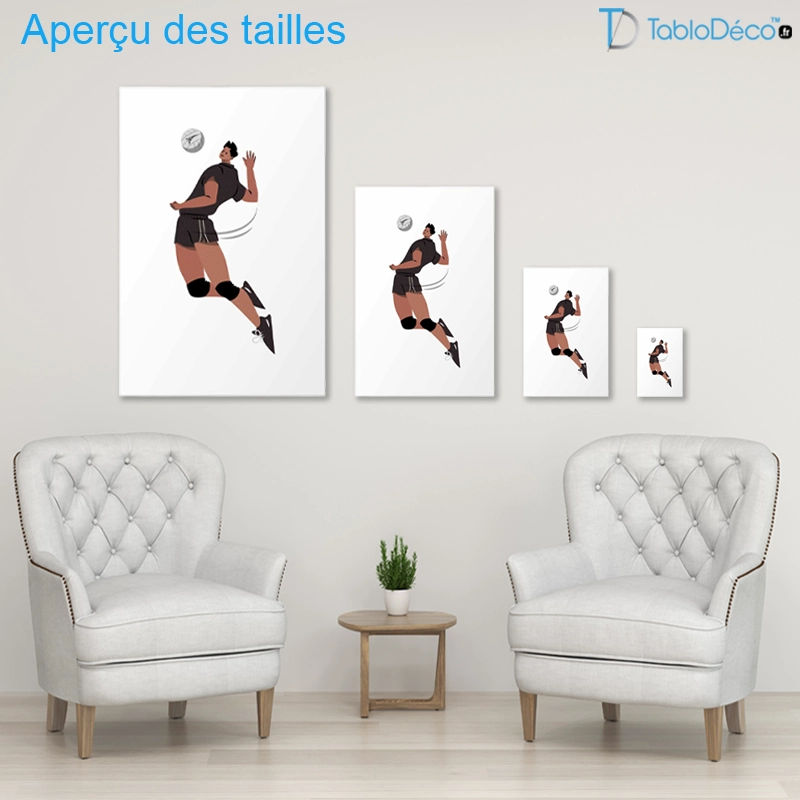Tableau Joueur de Volley-Ball