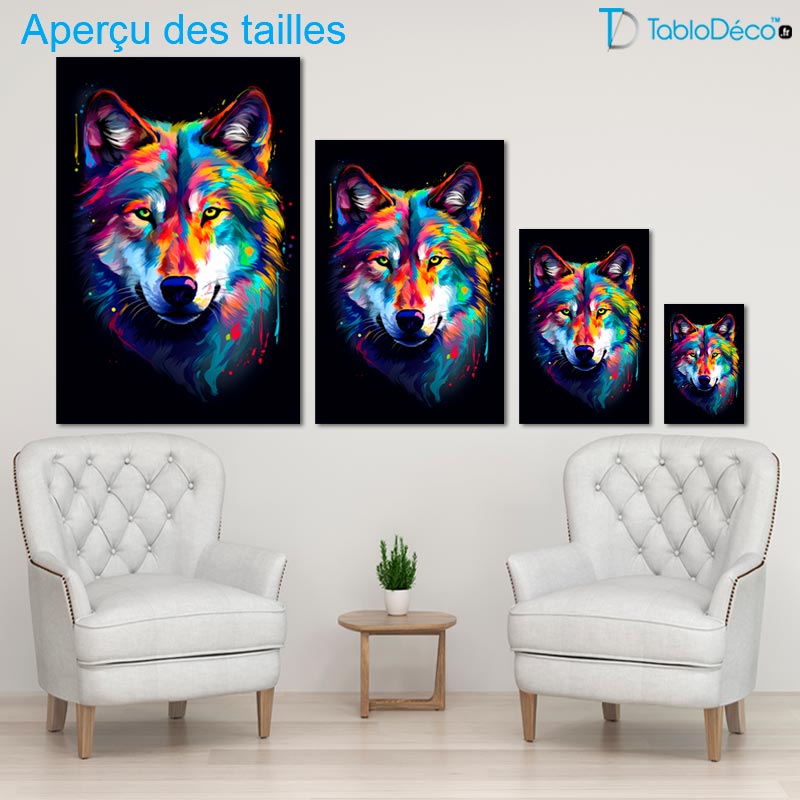 Tableau Loup Moderne