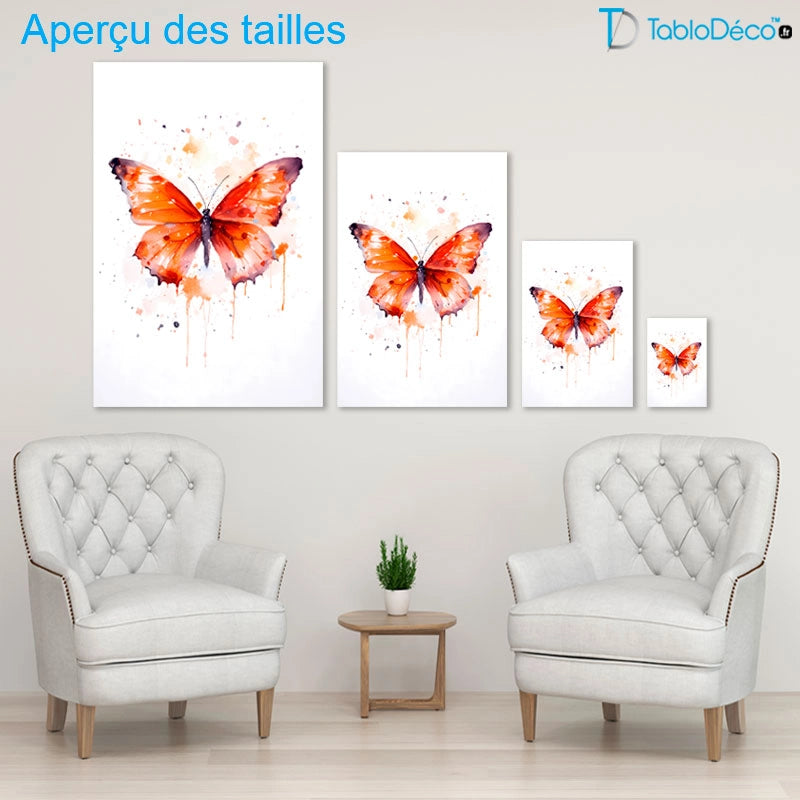 Tableau Papillon style Scandinave