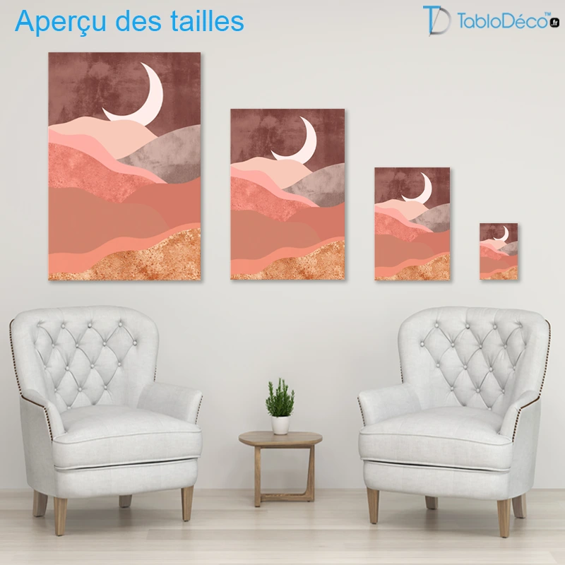 Tableau Scandinave Terracotta Lunaire