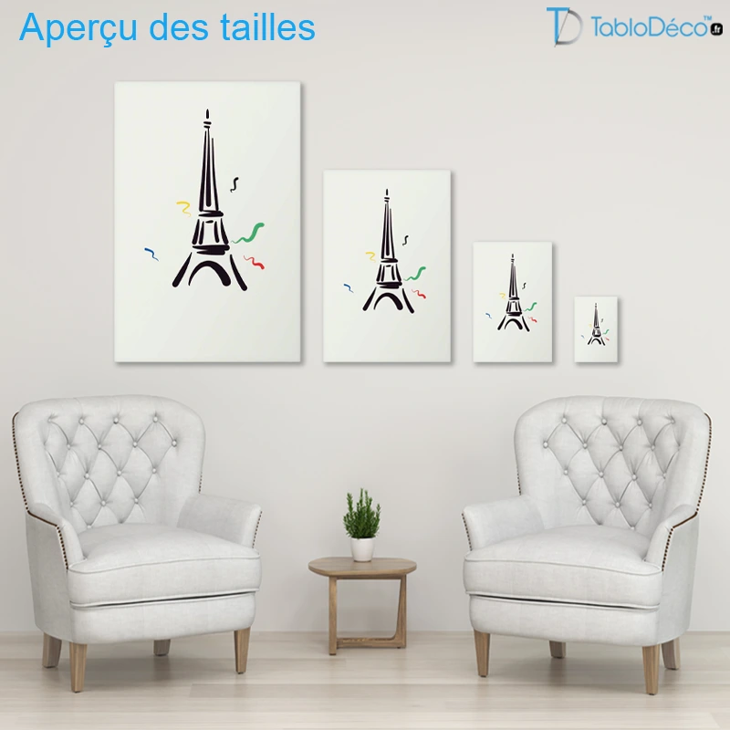 Tableau Tour Eiffel en Fête