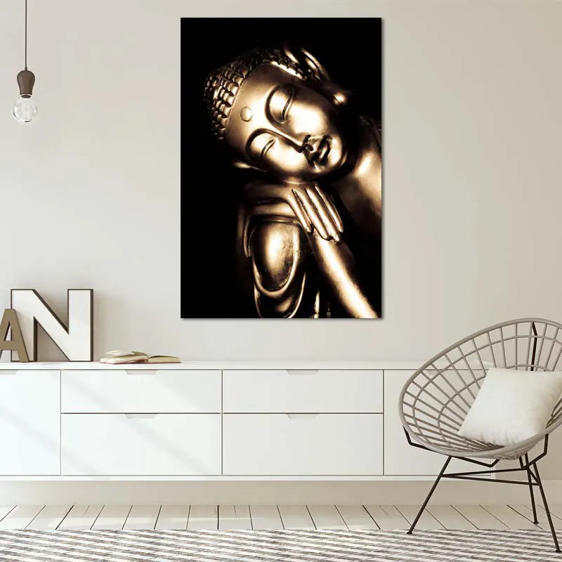 Tableau de décoration de grande taille avec Bouddha - TabloDéco.fr
