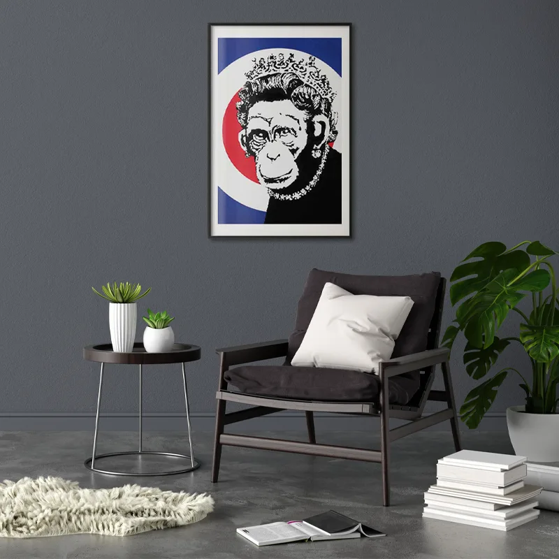 Poster Banksy "Monkey Queen"