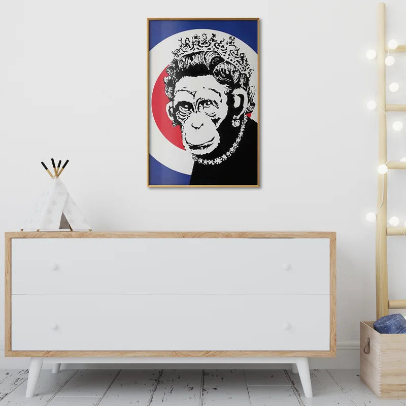 Poster Banksy "Monkey Queen"