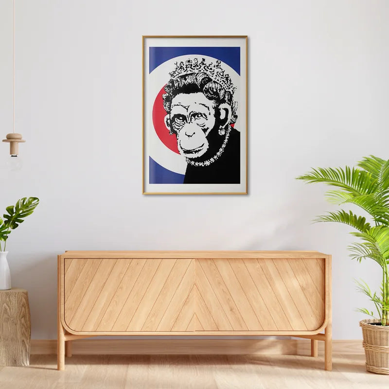 Poster Banksy "Monkey Queen"