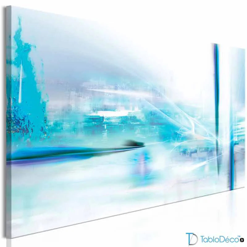 Acheter un Tableau Abstrait Bleu et Blanc - TabloDéco.fr