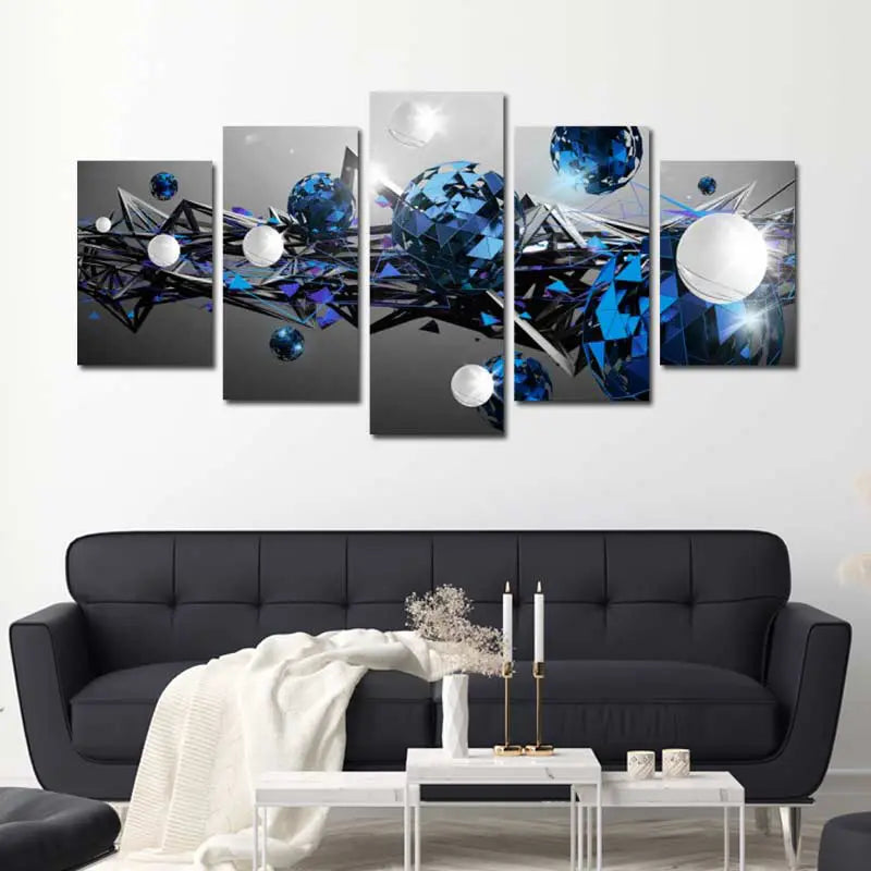 Tableau Abstrait Formes Géométriques - TabloDéco.fr