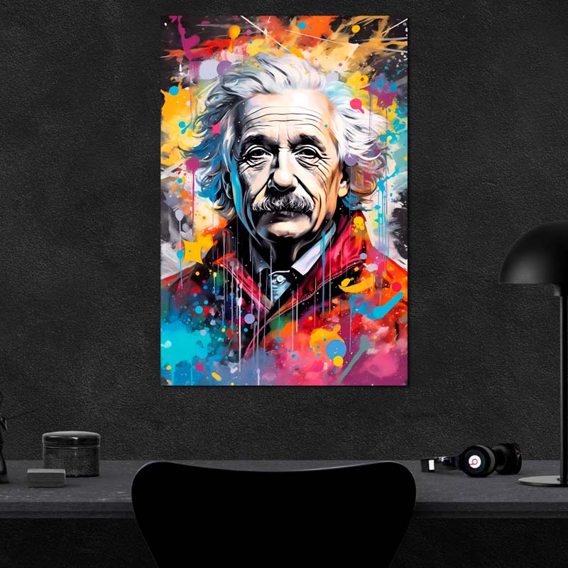 Tableau Albert Einstein Street Art - TabloDéco.fr