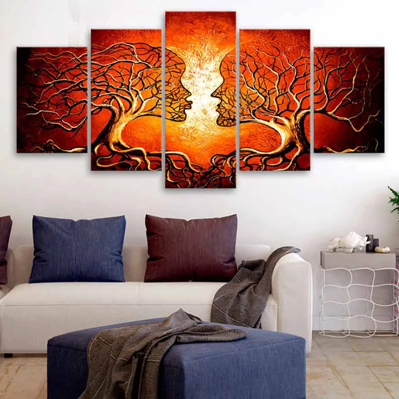 Toile décorative d'Arbres en Visages - TabloDéco.fr