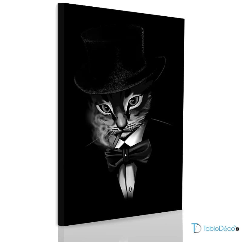 Acheter un Tableau d'un Chat Habillé - TabloDéco.fr