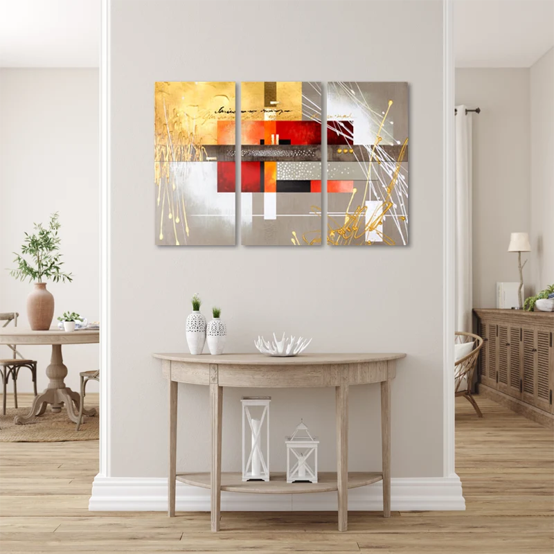 Tableau Moderne en 3 parties