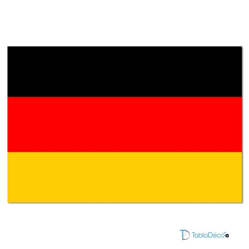 Tableau Drapeau de l'Allemagne - TabloDéco.fr