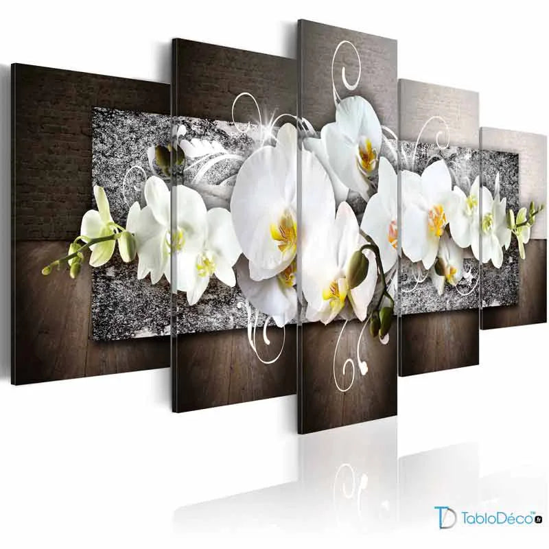 Acheter un Tableau avec des Fleurs d'Orchidée - TabloDéco.fr