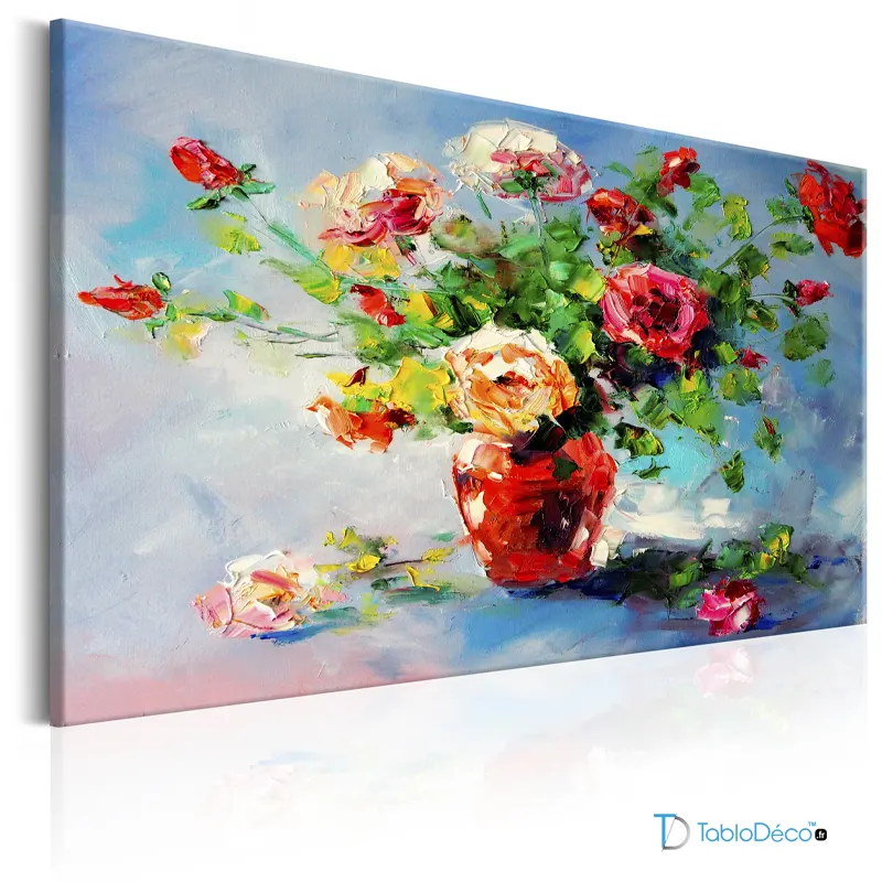 Acheter un Tableau de Fleurs en Peinture Acrylique - TabloDéco.fr