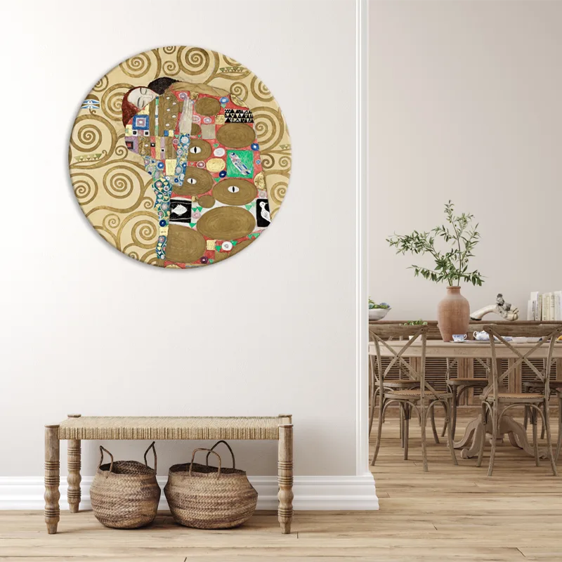 Tableau format circulaire - L'Accomplissement de Gustav Klimt