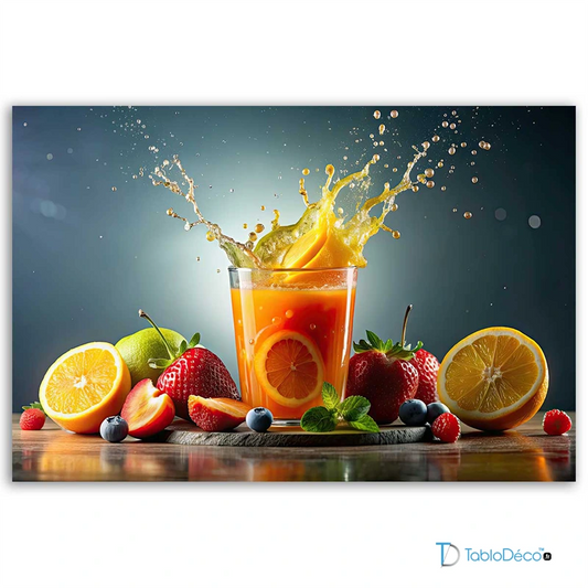 Tableau Jus d'Agrumes et Fruits Rouges