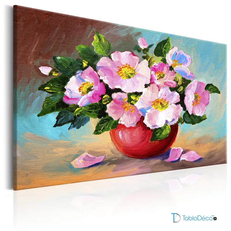 Acheter un Tableau Peinture Bouquet de Fleurs - TabloDéco.fr