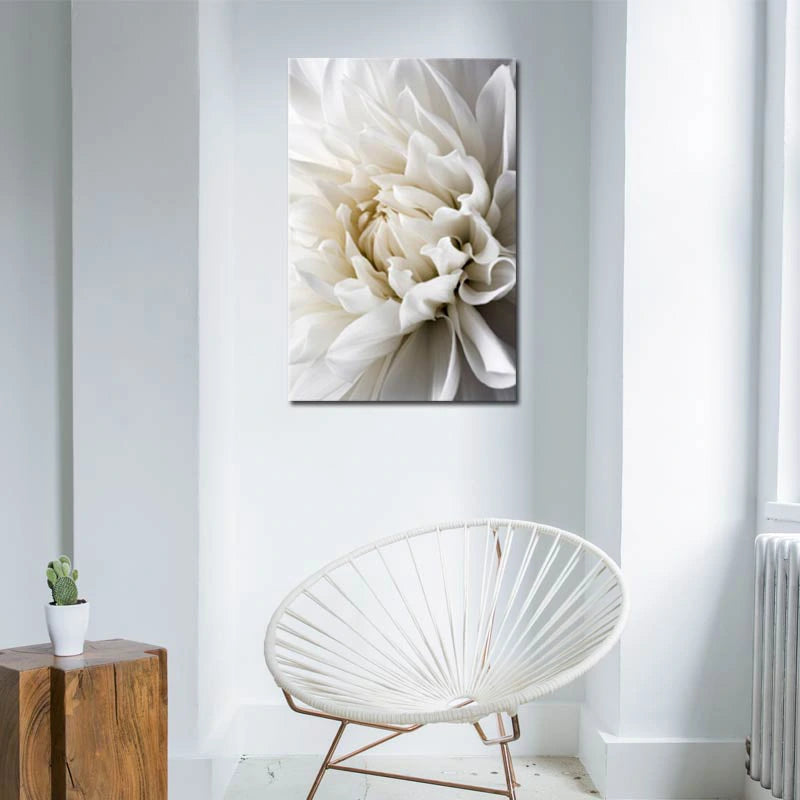 Tableau toile fleur blanche - TabloDéco.fr
