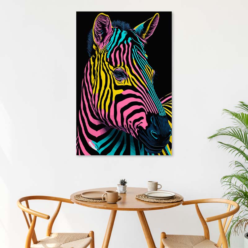 Tableau Zèbre Pop Art - TabloDéco.fr