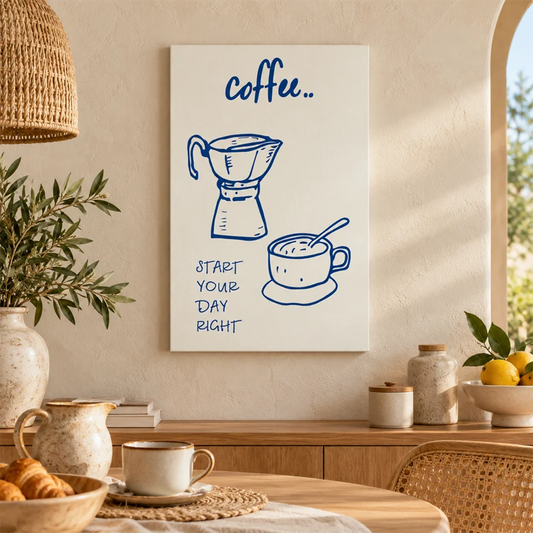 Toil déco Coffee Start Your Day Right