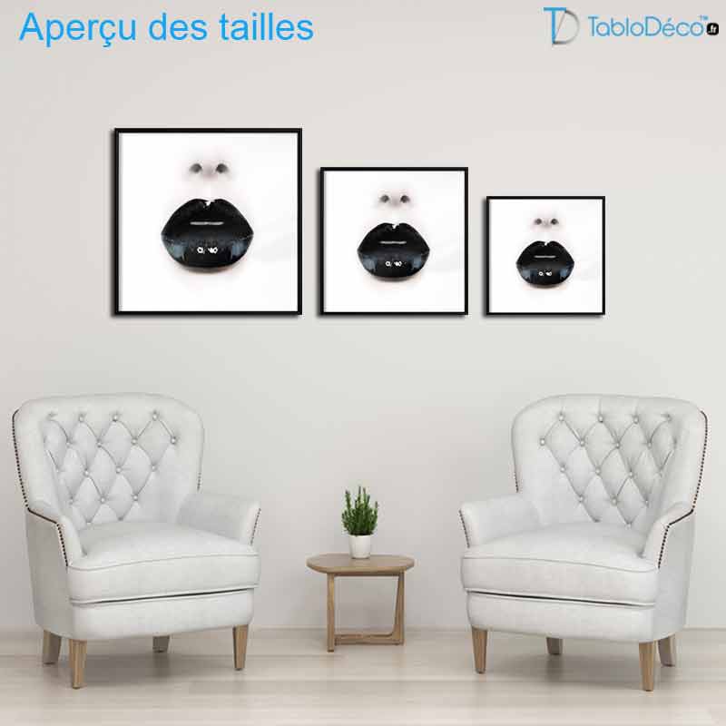 Aperçu des tailles du Poster Black Lips