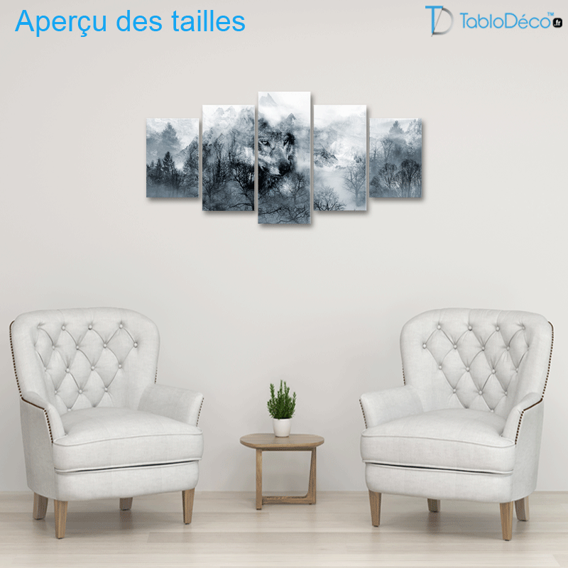 Tableau Loup Rodeur Sauvage