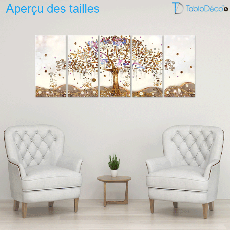 Tableau Abstrait Arbre Éblouissant