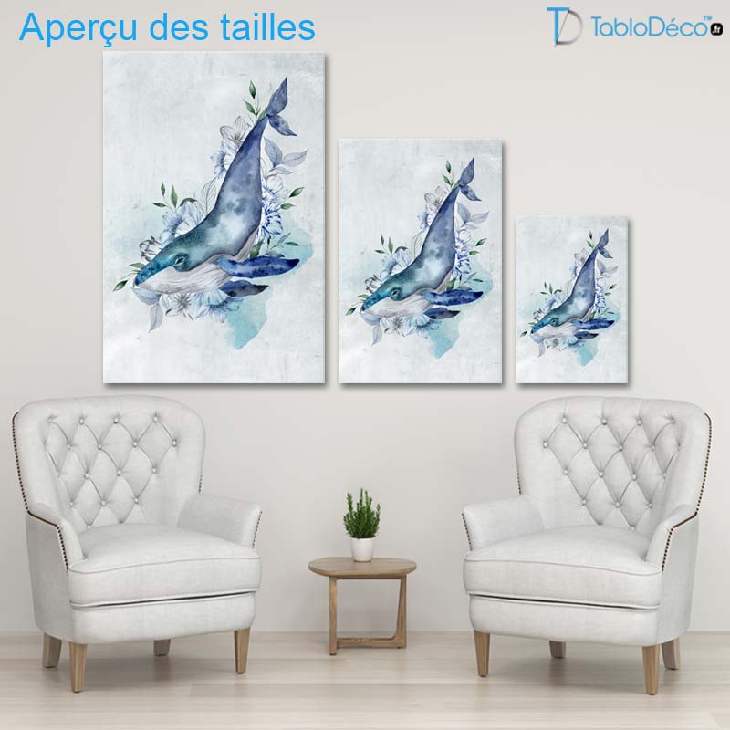 Tableau avec une Baleine