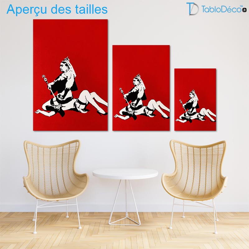 Tableau Banksy "Queen Victoria"