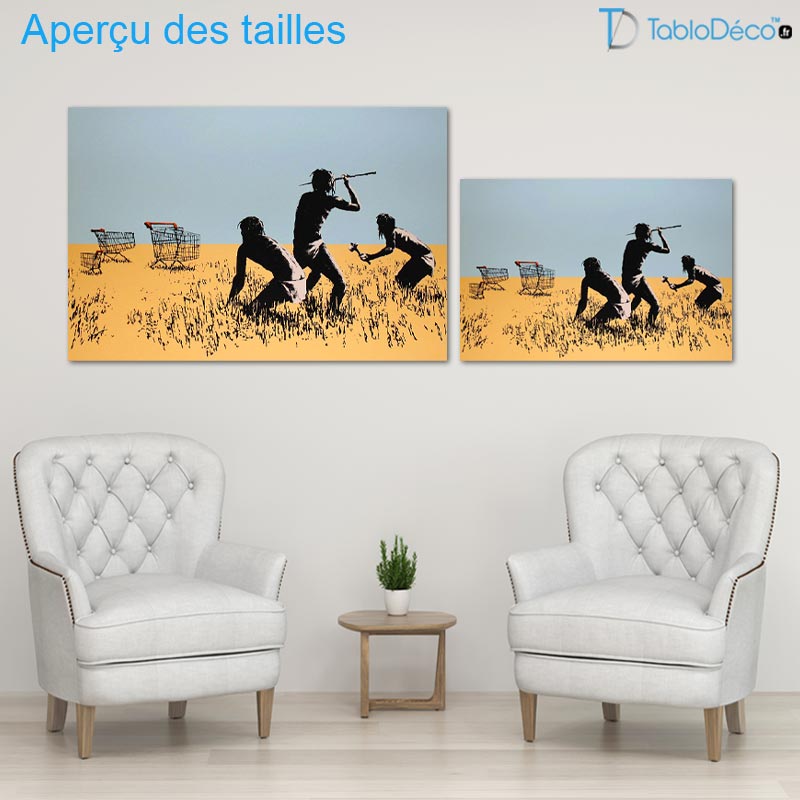 Tableau Banksy "Trolley Hunters"