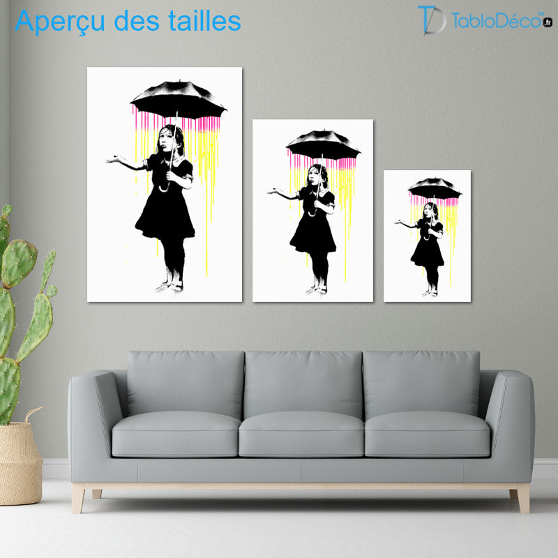 Tableau Banksy "Umbrella Girl"