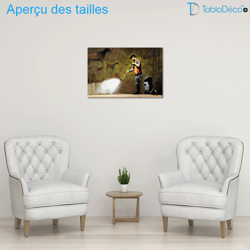 Tableau Banksy "Whitewashing Lascaux"