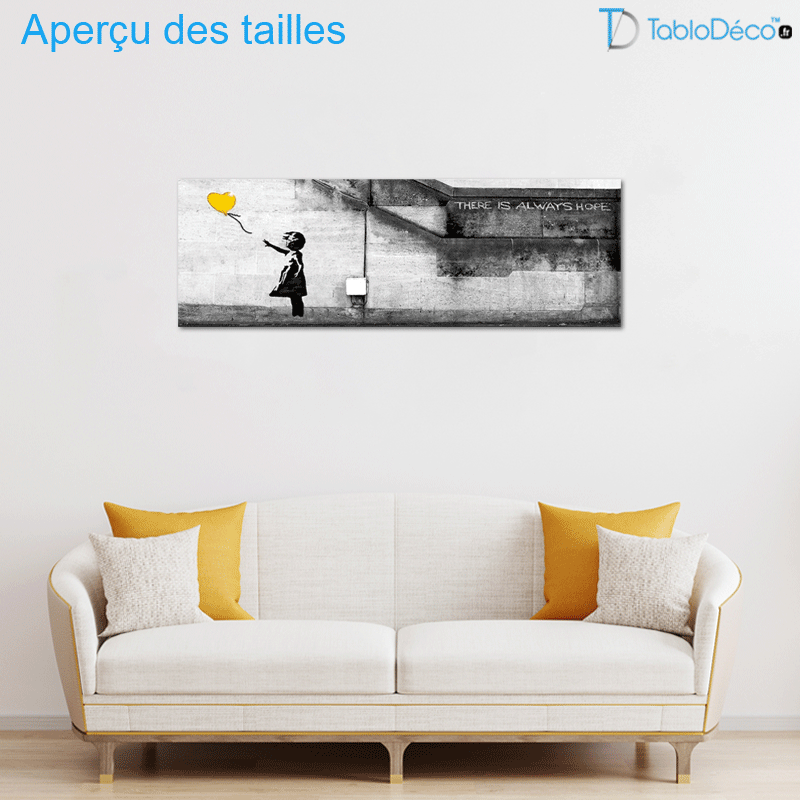 Tableau "Il y a toujours de l'espoir" Banksy