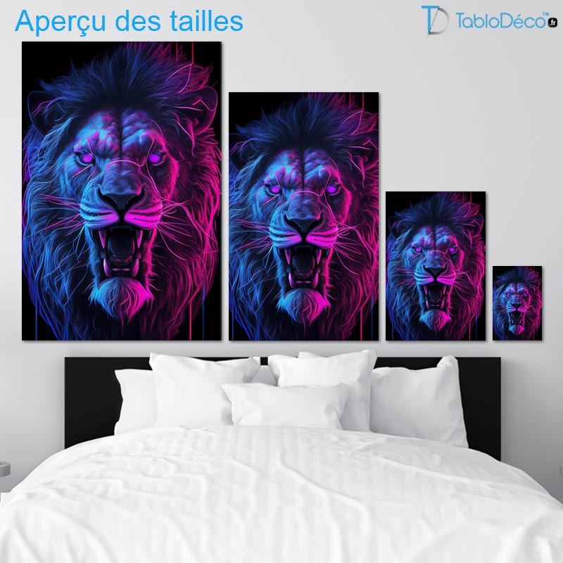 Tableau Lion 3D