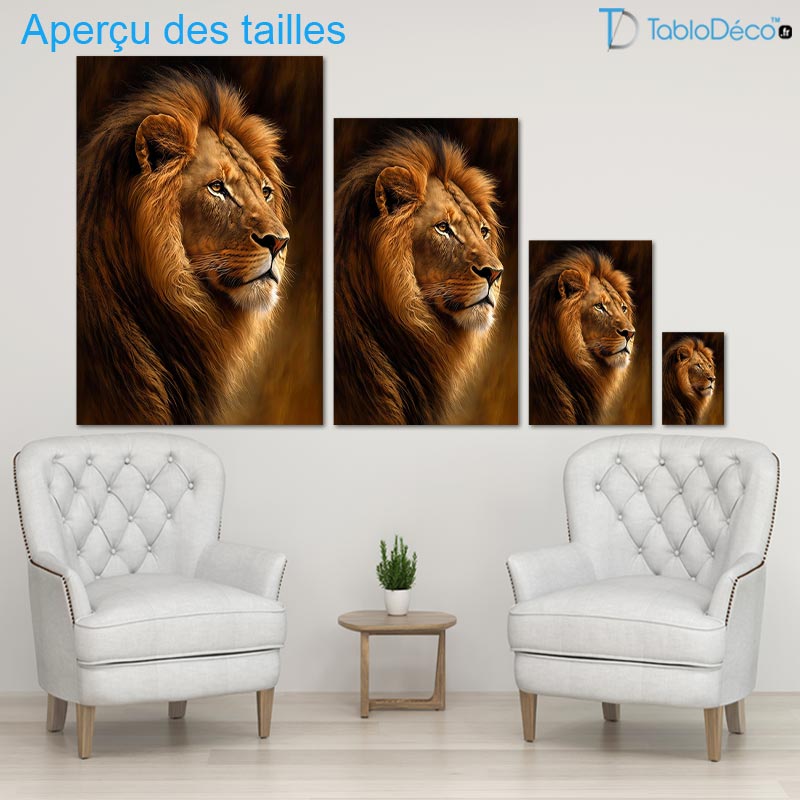 Tableau Lion Africain