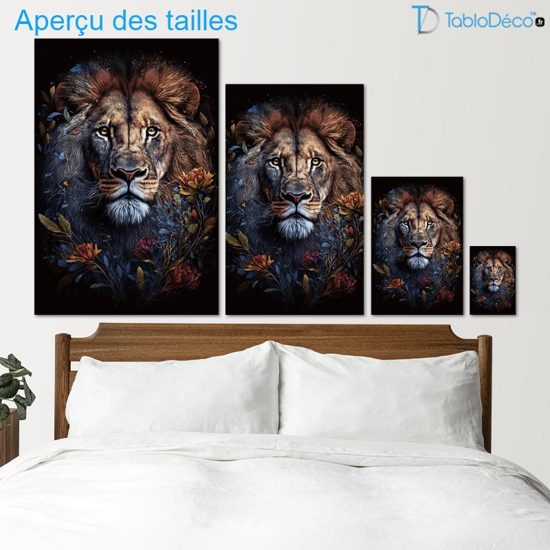 Tableau Lion Contemporain