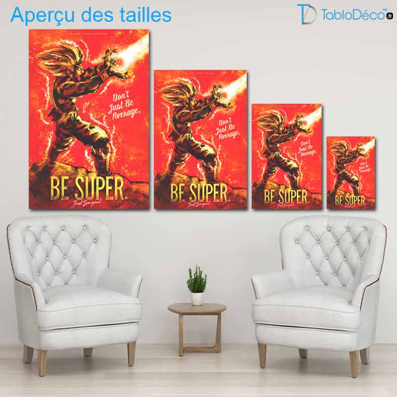 Aperçu des tailles du Tableau Original Sangoku